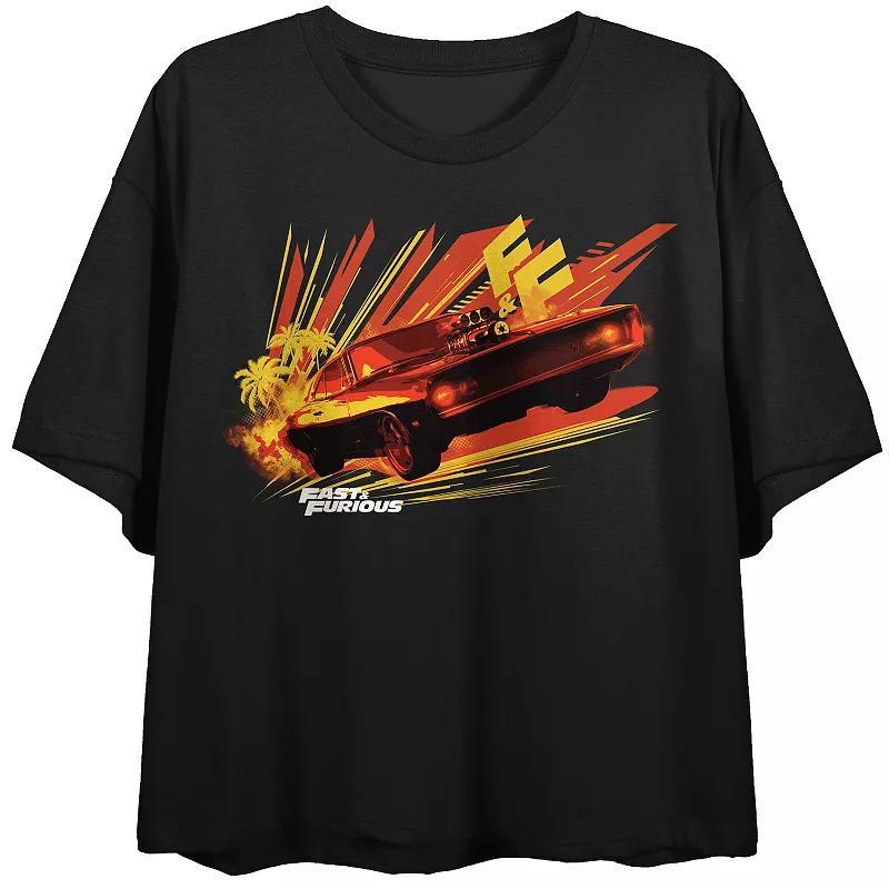 Juniors Fast & Furious Dodge Flowy Graphic Tee, Womens product image