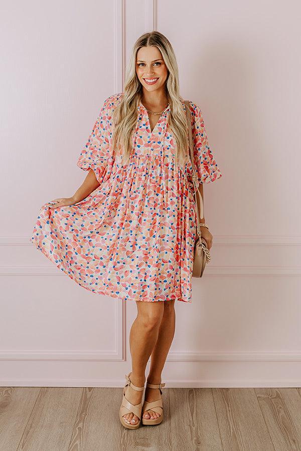 Tea Garden Babydoll Dress in Pink product image