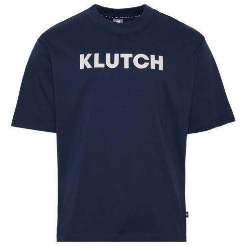 New Balance Mens New Balance X Klutch Pre-Game Chill T-Shirt - Mens White/Coastal Blue Product Image