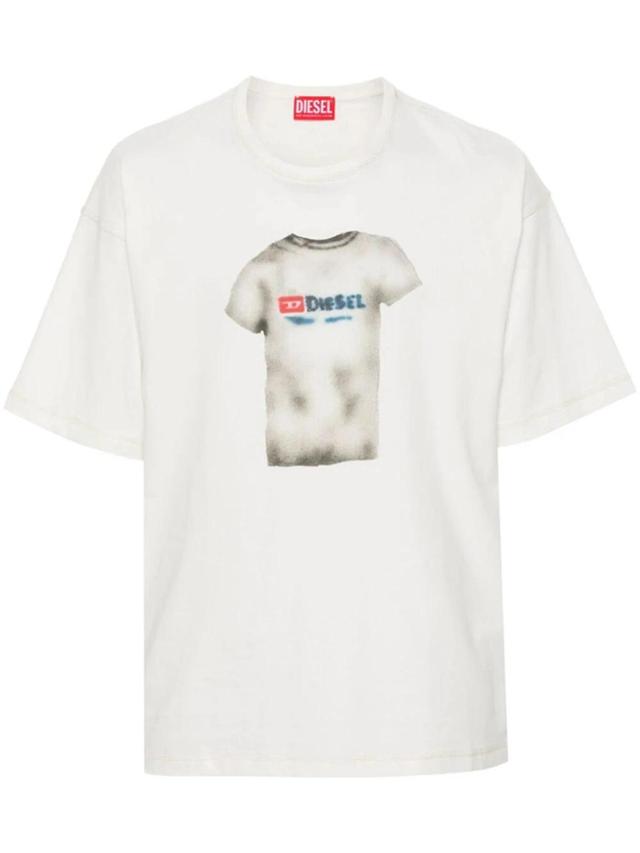 T-boxt-n12 Cotton T-shirt In White Product Image