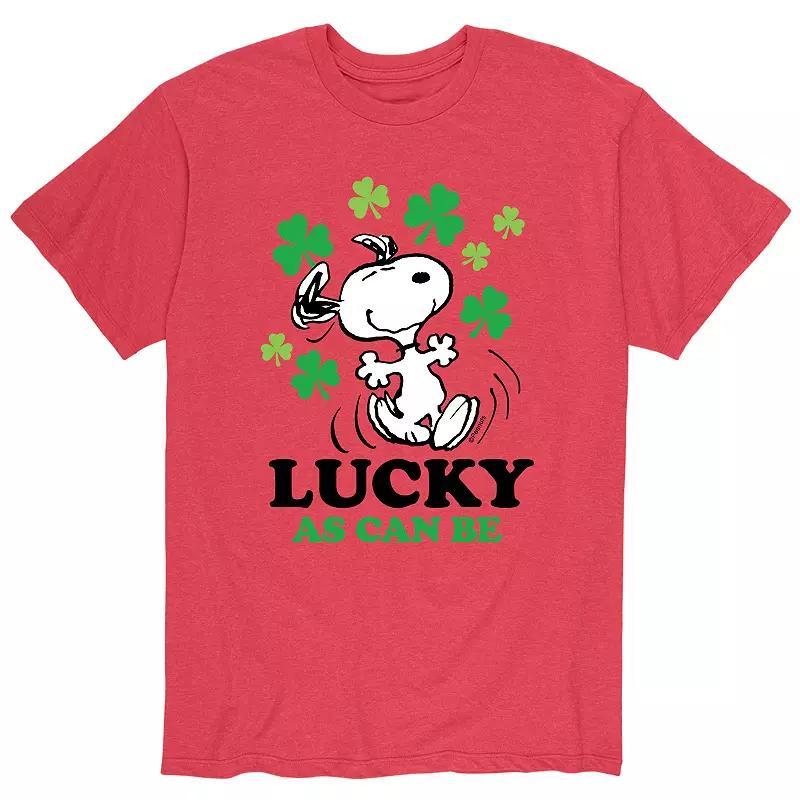 Mens Peanuts Snoopy St. Patricks Day Lucky As Can Be Tee Product Image