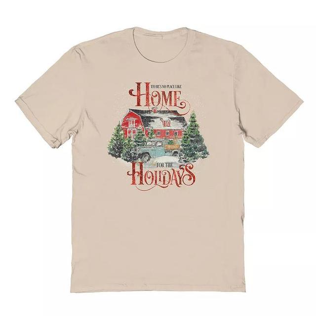 Mens Theres No Place Like Home Graphic Tee, Womens Brown Product Image