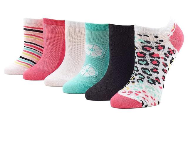 HUE Sport No Show 6-Pack (Leopard Pack) Women's No Show Socks Shoes Product Image