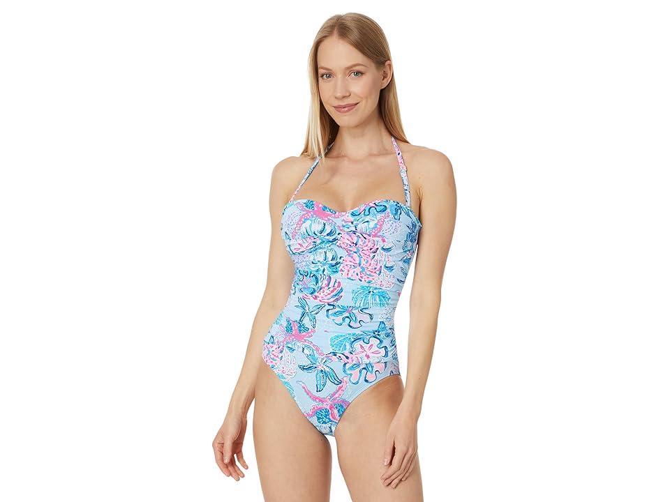 Lilly Pulitzer Flamenco One-Piece (Multi Bahamas Beachcomber) Women's Swimsuits One Piece Product Image