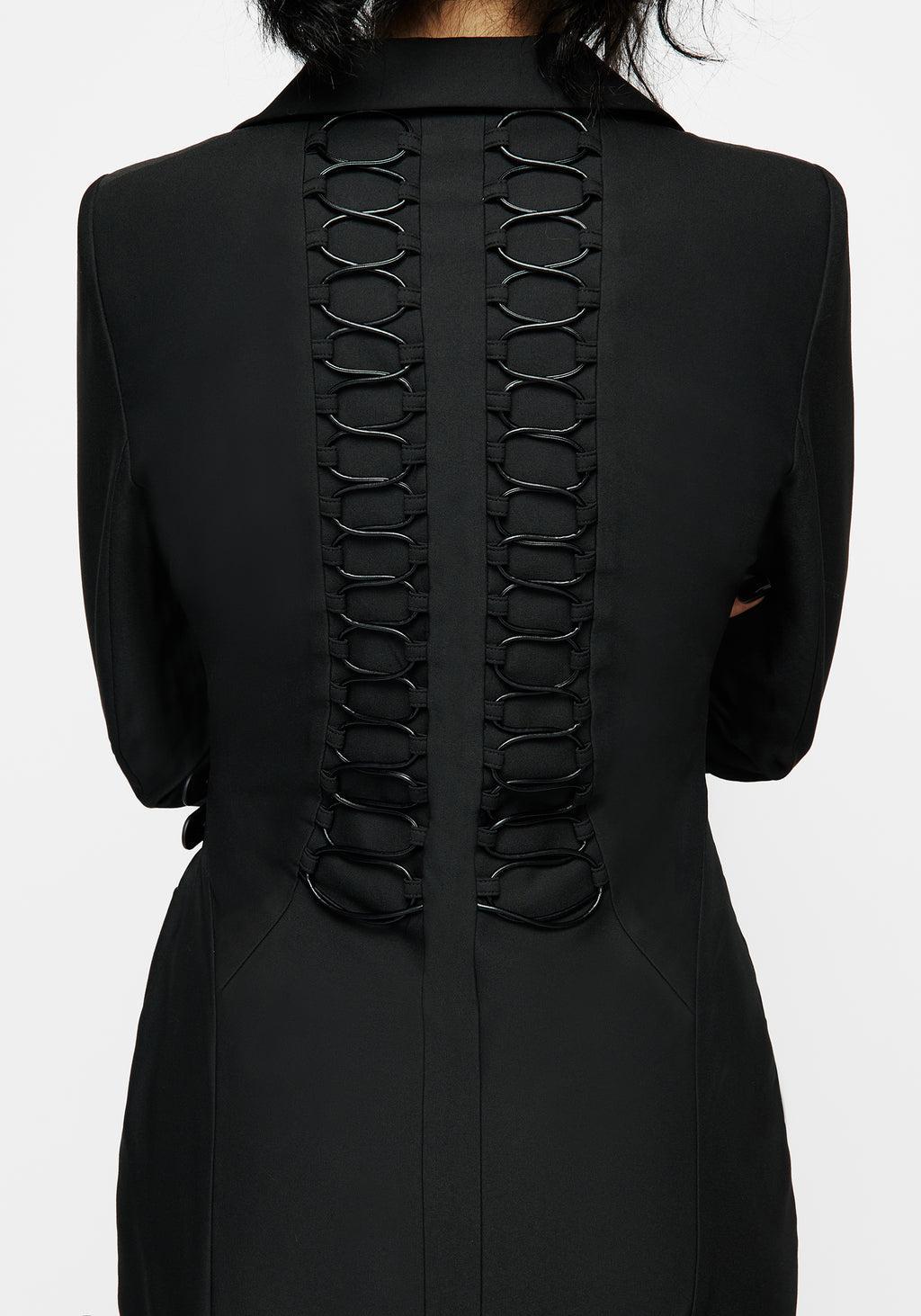 Torrid Lace up Panelled Blazer Dress Product Image