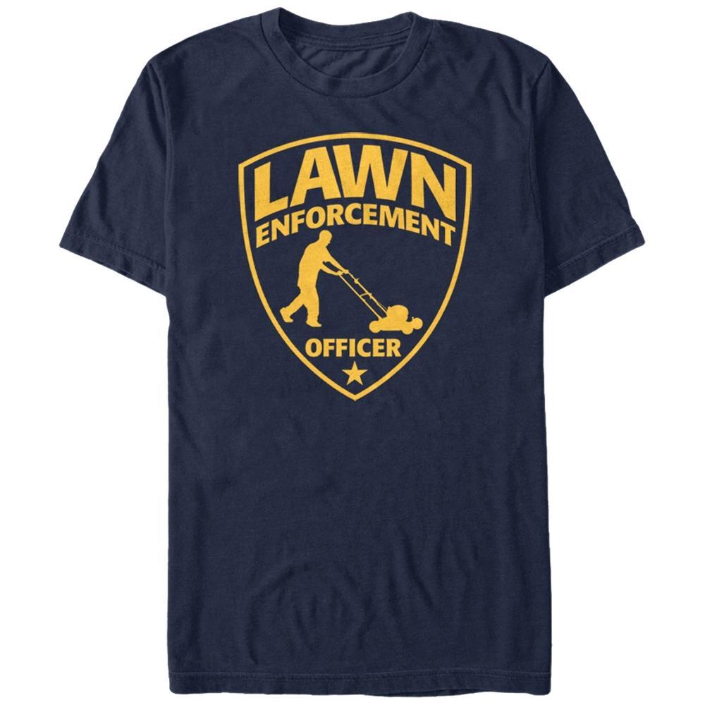 Men's Lost Gods Lawn Enforcement Officer  T-Shirt - Navy Blue - Small Product Image