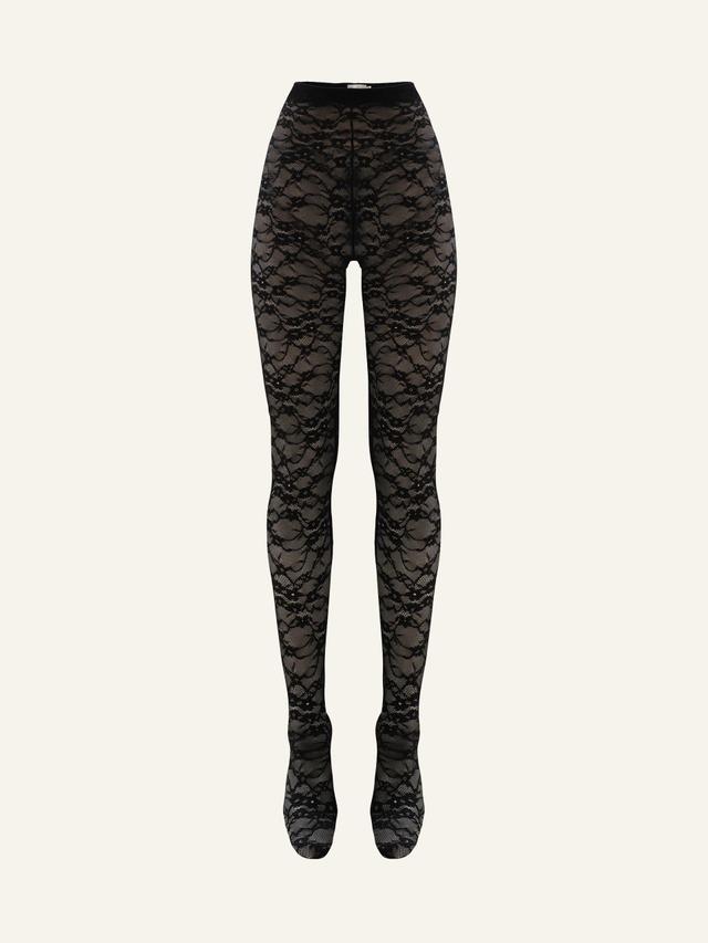 Lace Skin leggings in Onyx Product Image