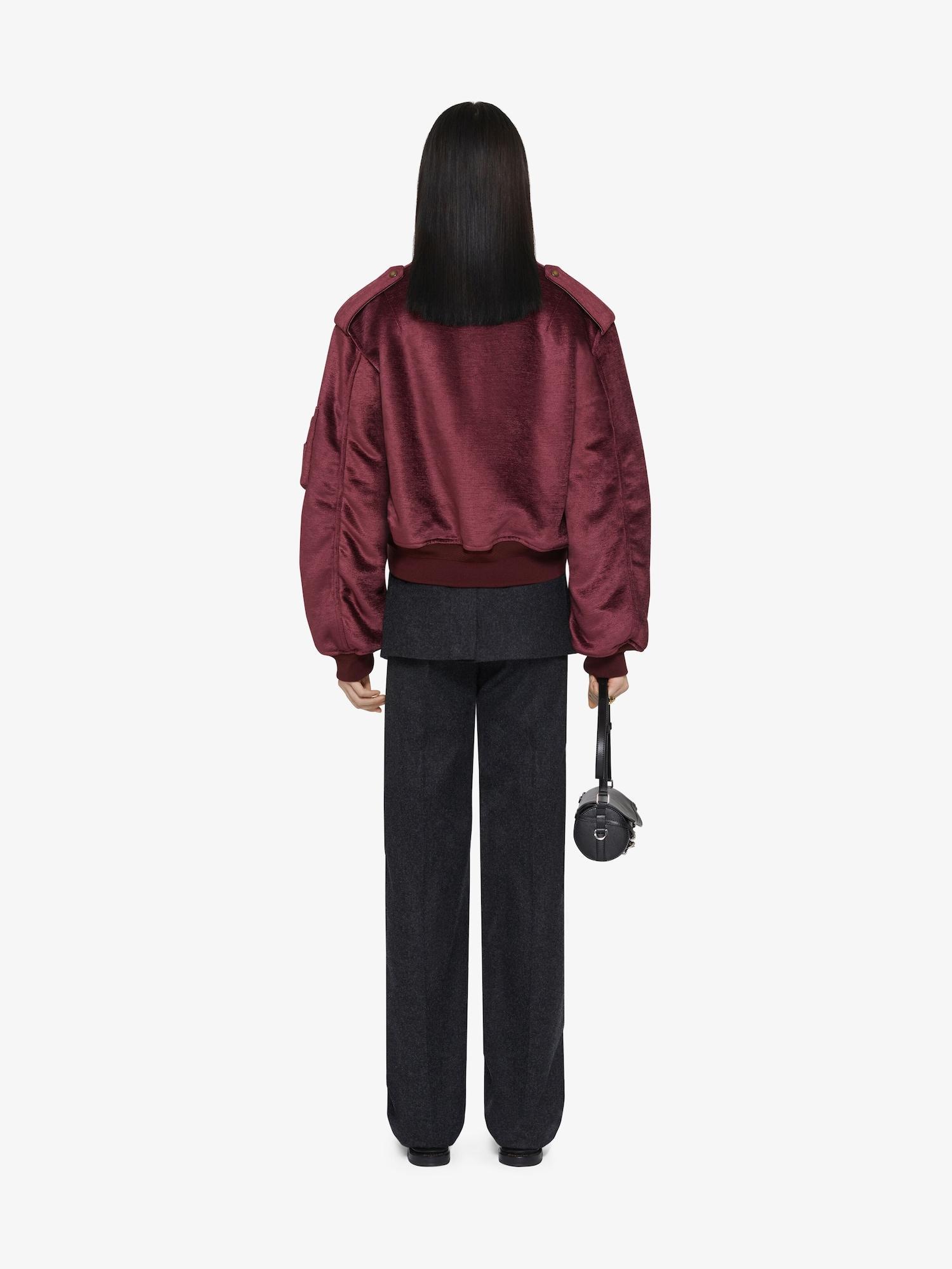 Bomber in chenille velvet Product Image