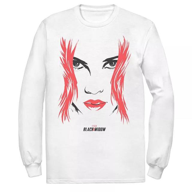 Mens Marvel Black Widow Big Face Tee Product Image