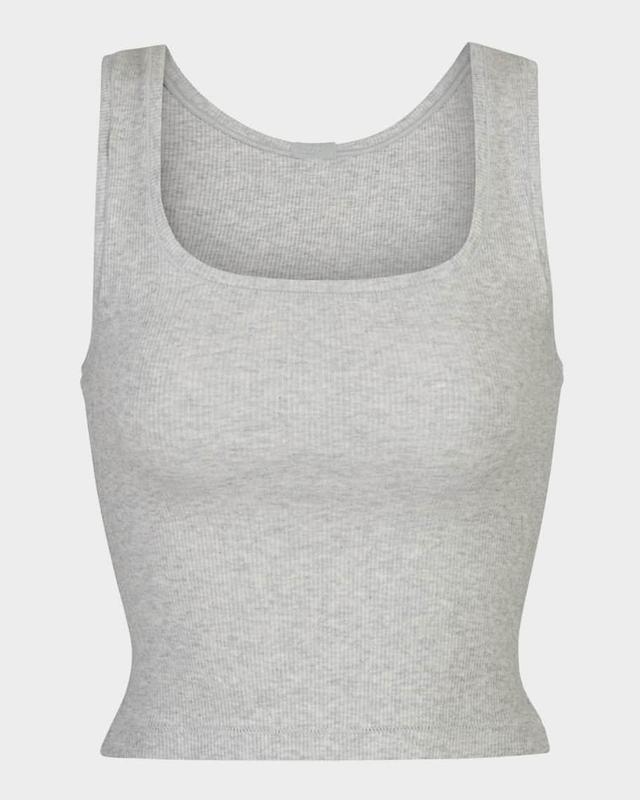 Cotton Rib Cropped Tank Product Image