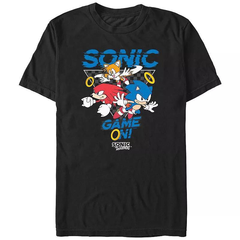 Mens Sonic The Hedgehog Game On Graphic Tee Product Image