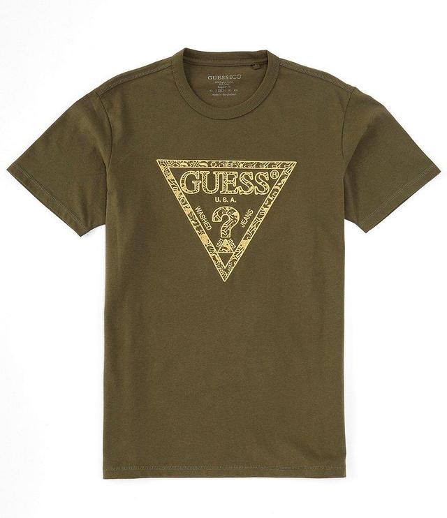 Guess Short Sleeve Triangle Embro T-Shirt Product Image