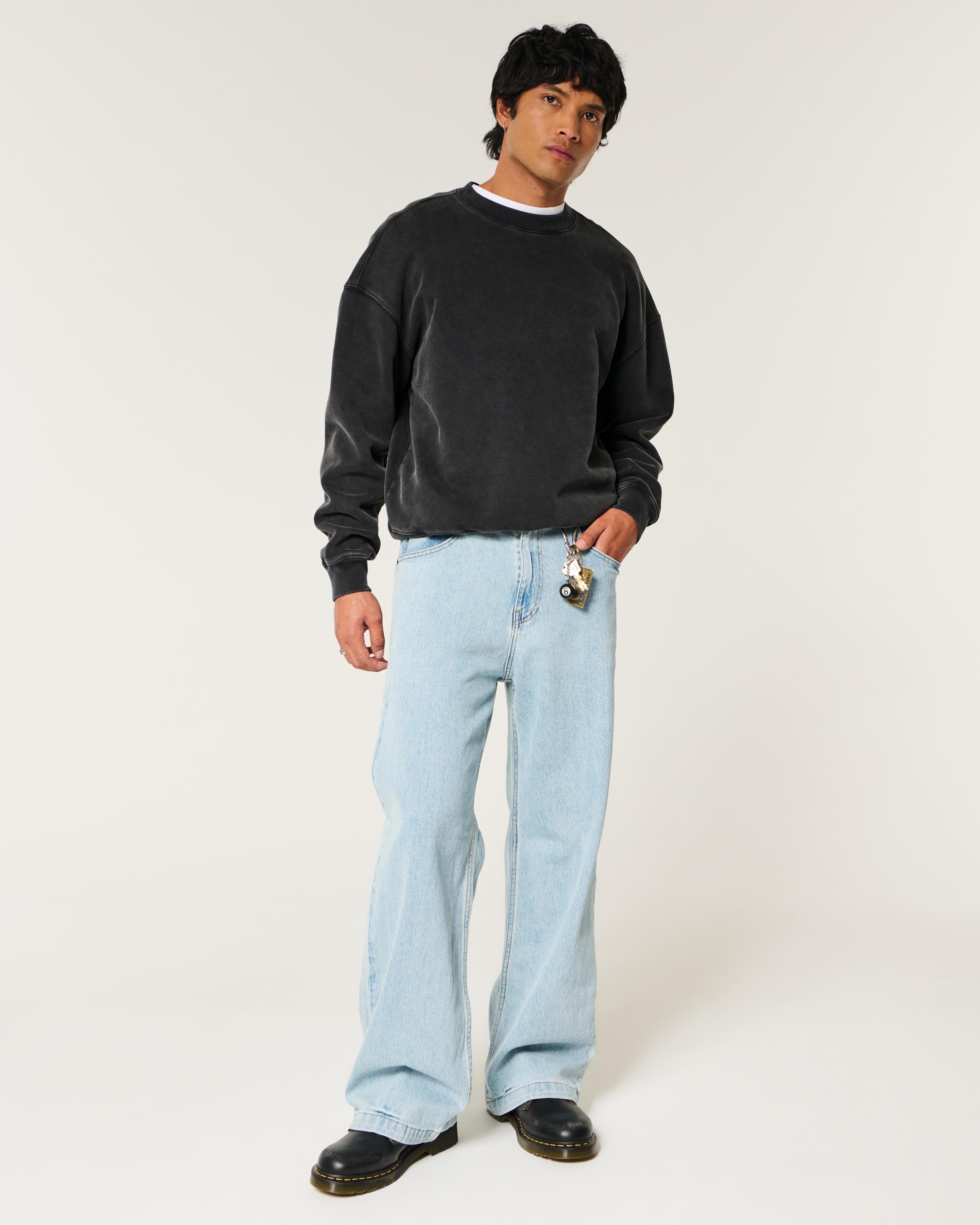 Boxy Washed Crew Sweatshirt Product Image