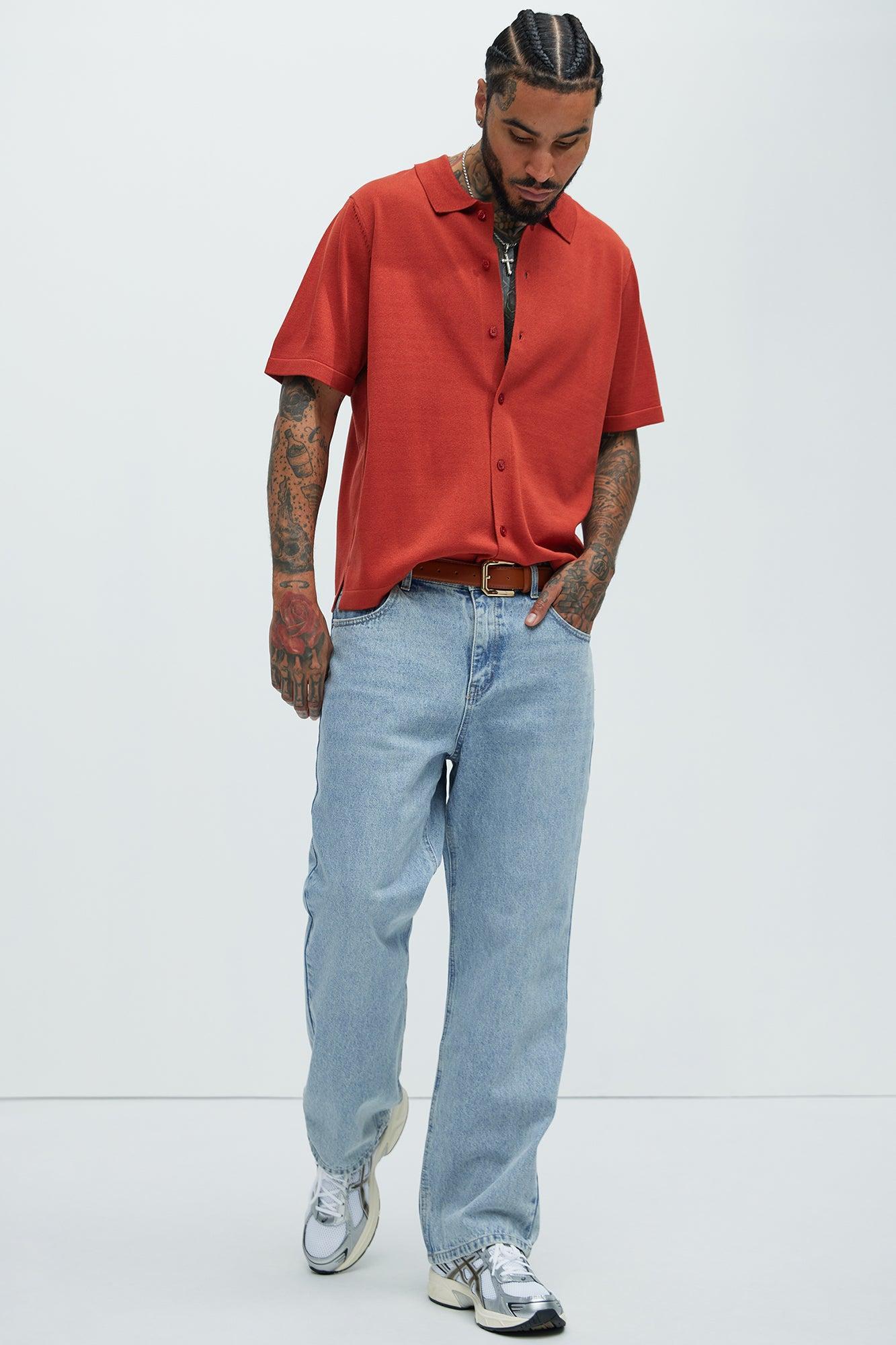 Baker Resort Knit Shirt - Brick Red Product Image