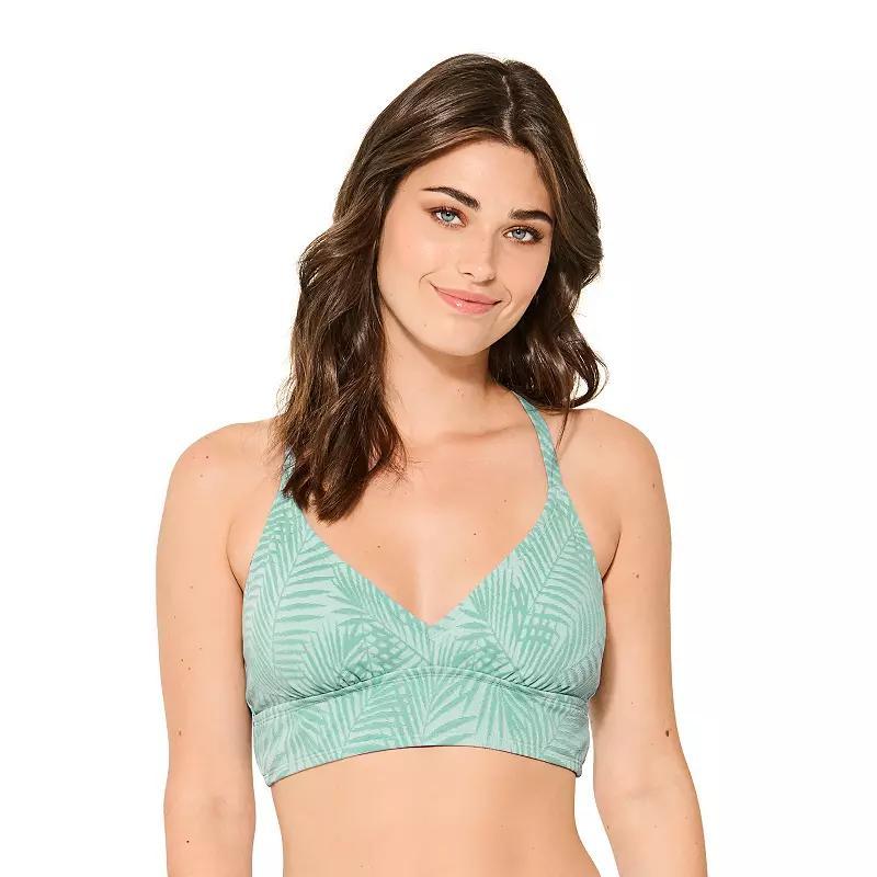 Womens Freshwater Longline Triangle Bikini Top Product Image