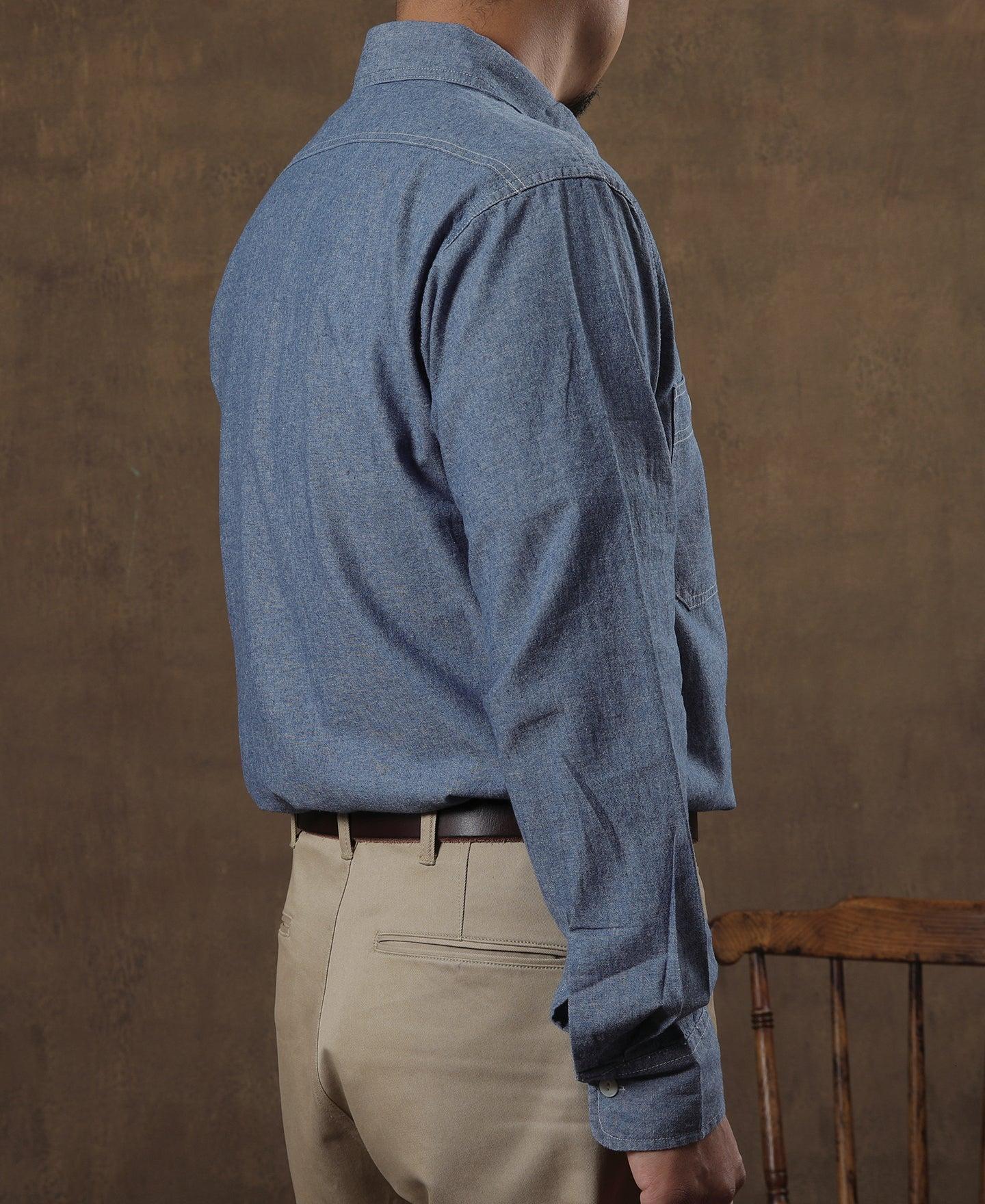 Blue Chambray Work Shirt Product Image