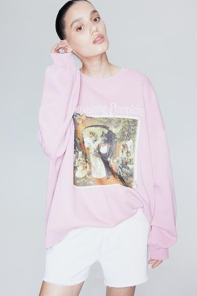 Oversized Printed Sweatshirt Product Image