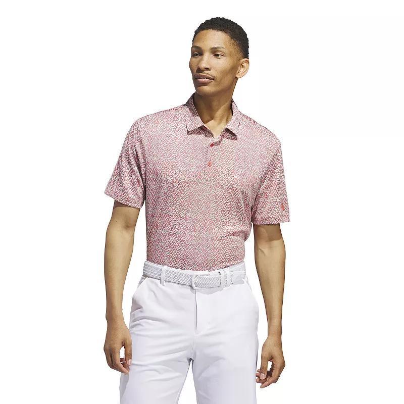 Mens adidas Ultimate365 Jacquard Golf Polo Shirt Product Image