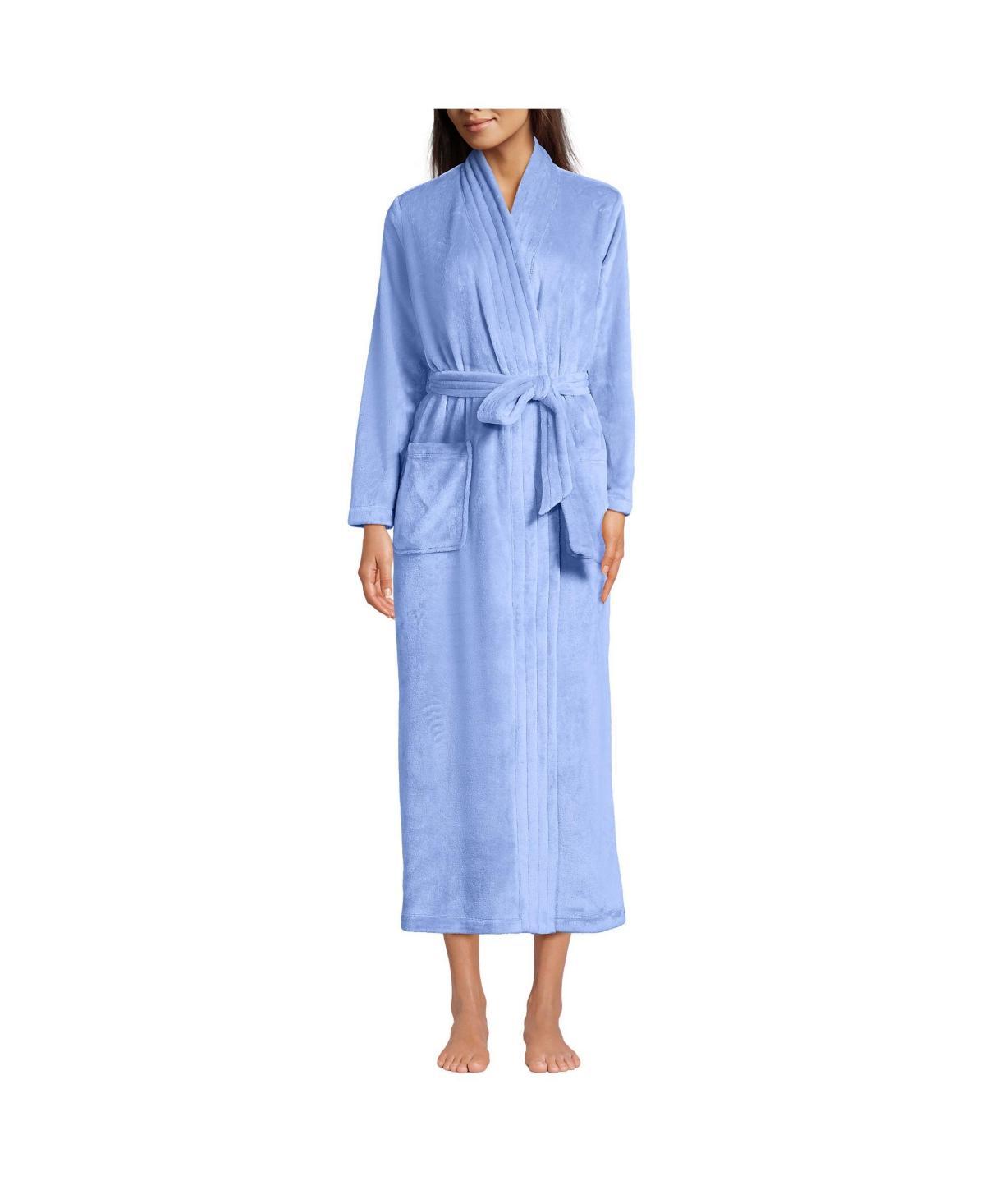 Lands End Womens Cozy Plush Long Wrap Robe Product Image