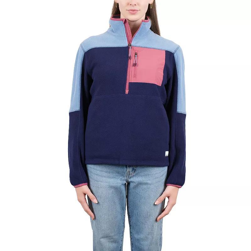 Womens Mountain and Isles 1/2 Zip Colorblock Fleece Pullover Product Image