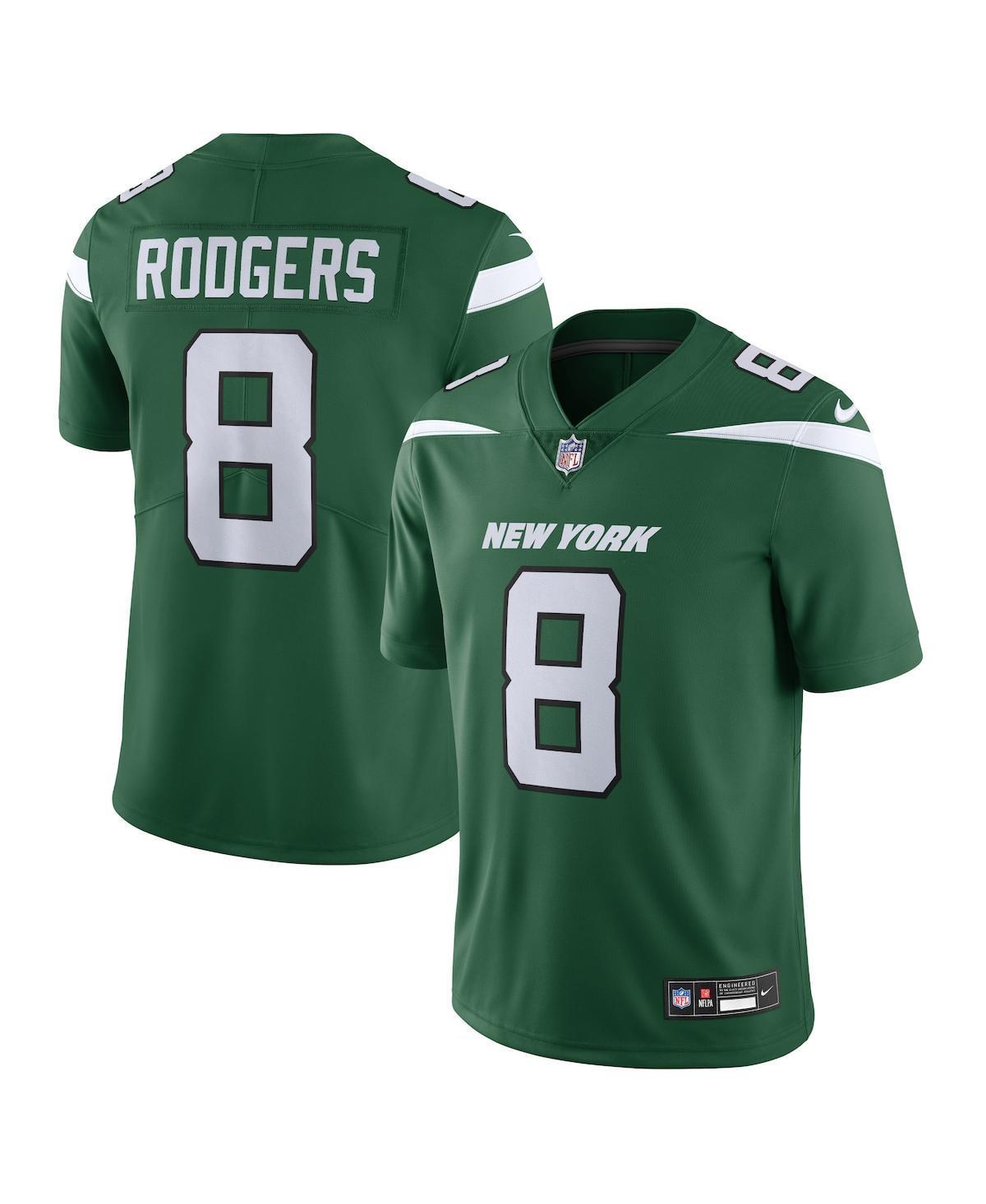 Mens Nike Aaron Rodgers Gotham Green New York Jets Vapor Untouchable Limited Jersey - Green Product Image