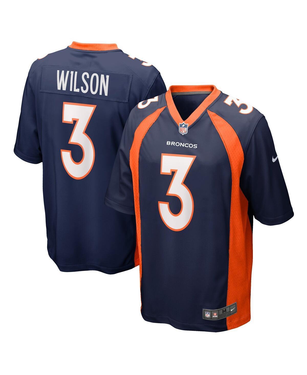 Nike Mens Russell Wilson Denver Broncos Alternate Game Jersey - White Product Image