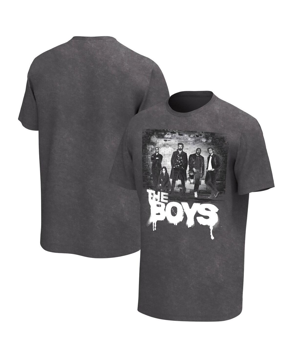 Philcos Mens Black The Boys The Crew Washed Graphic T-Shirt product image