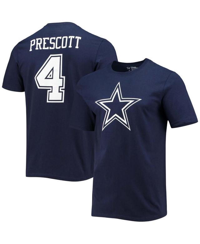 Mens Fanatics Branded Dak Prescott Dallas Cowboys Player Icon Name & Number T-Shirt Blue Product Image