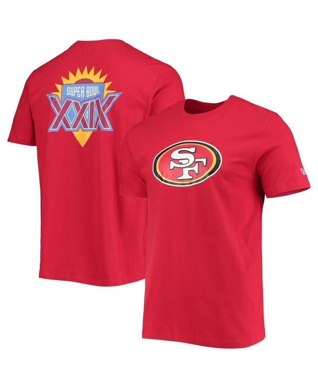 Mens New Era Scarlet San Francisco 49ers Patch Up Collection Super Bowl Xxix T-shirt Product Image