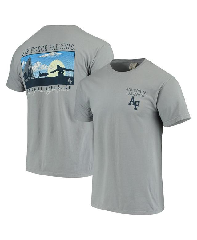 Mens Gray Air Force Falcons Team Comfort Colors Campus Scenery T-Shirt Product Image