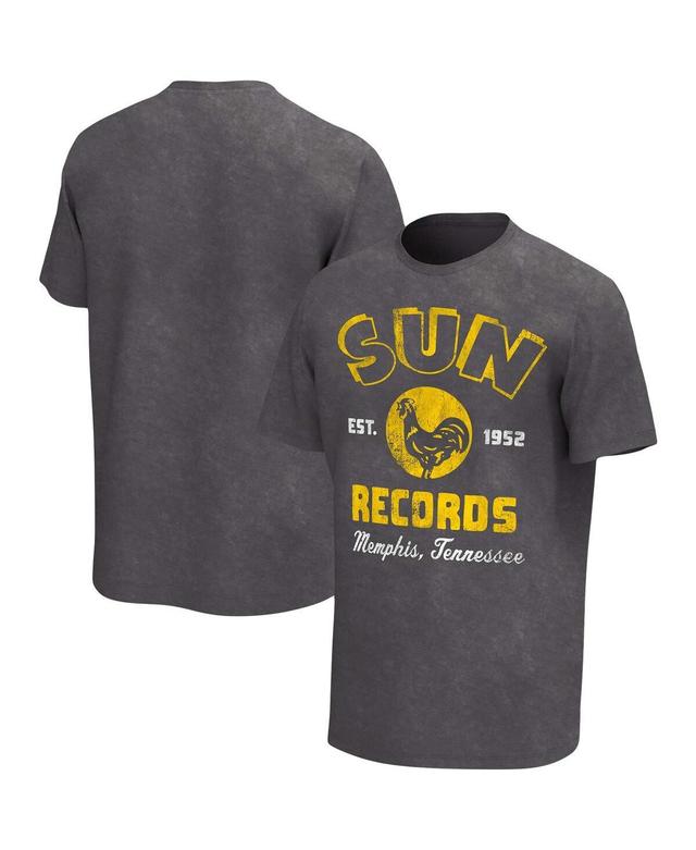 Mens Black Sun Records Washed Graphic T-shirt Product Image