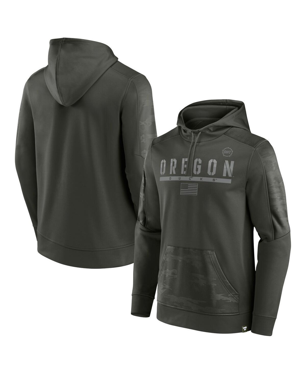 Mens Fanatics Branded Olive Oregon Ducks OHT Military Appreciation Guardian Pullover Hoodie Product Image