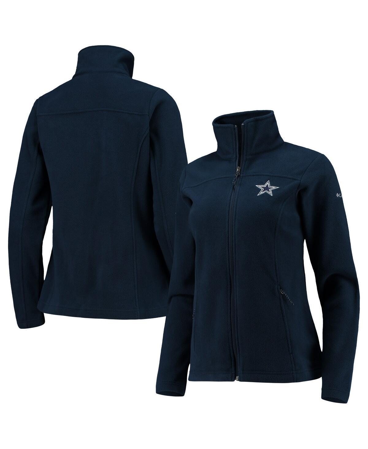 Womens Columbia Navy Dallas Cowboys Give And Go Fleece Full-Zip Jacket Product Image