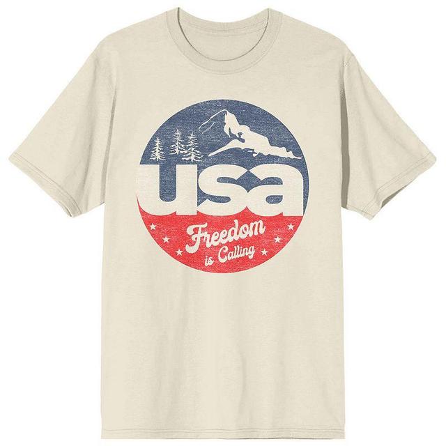 Mens Americana USA Freedom Tee Beige Product Image