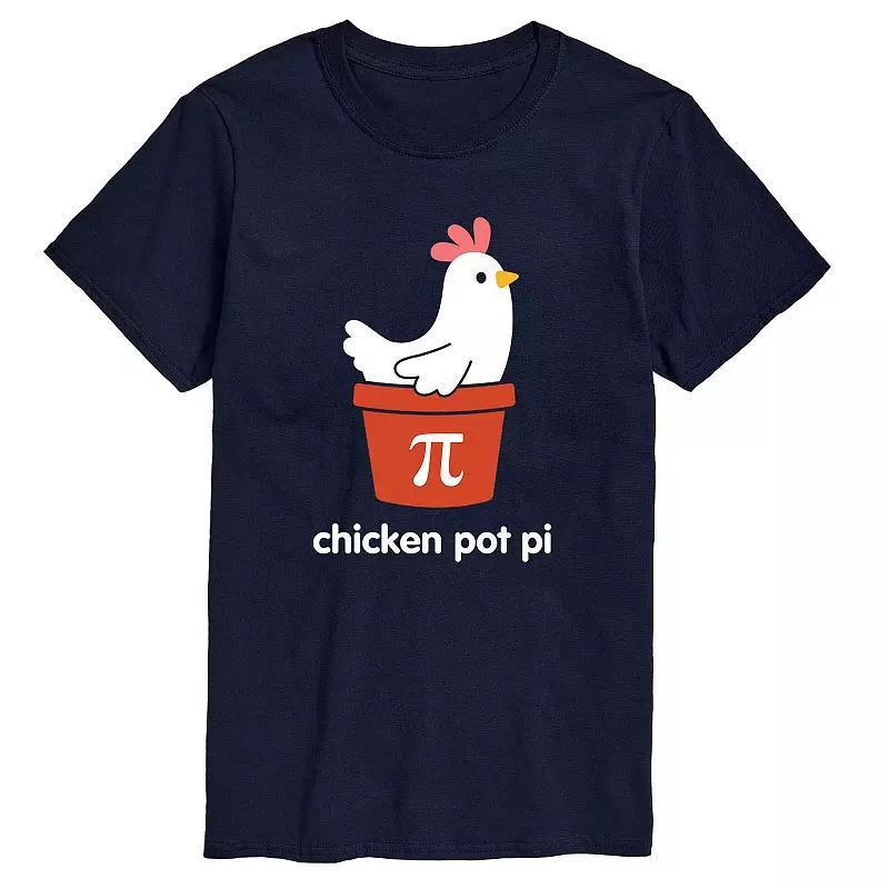 Mens Chicken Pot Pi Tee Blue Product Image