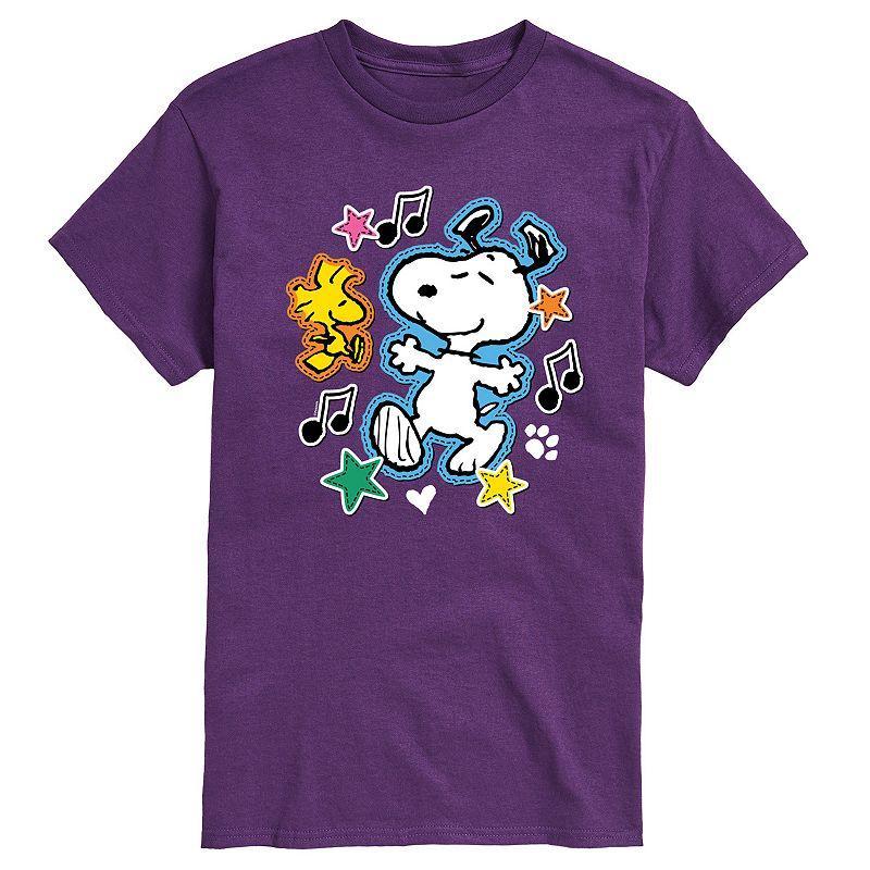 Mens Peanuts Snoopy Woodstock Graphic Tee Product Image