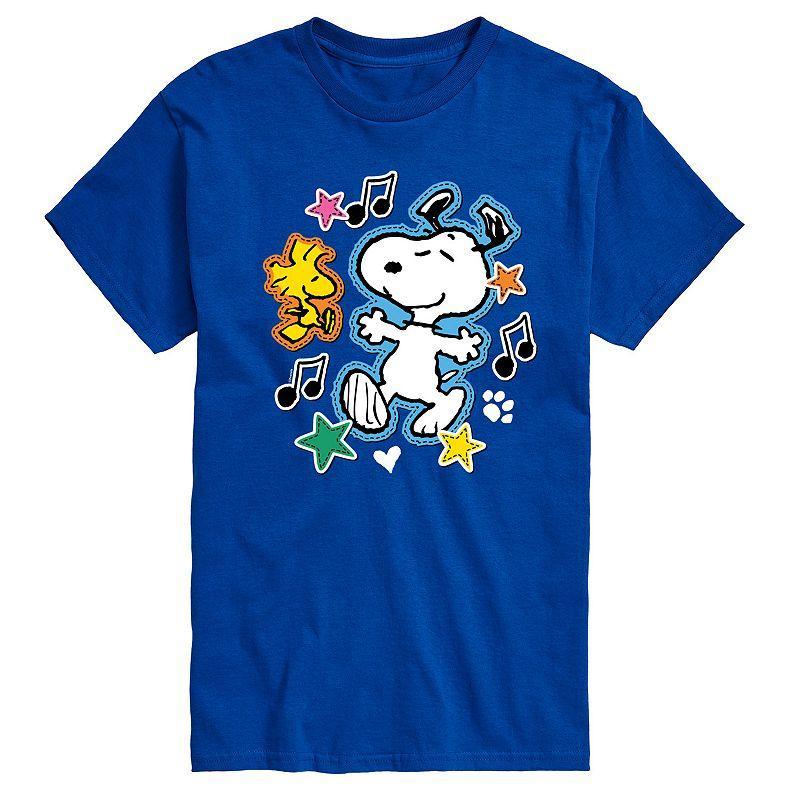 Mens Peanuts Snoopy Woodstock Graphic Tee Product Image