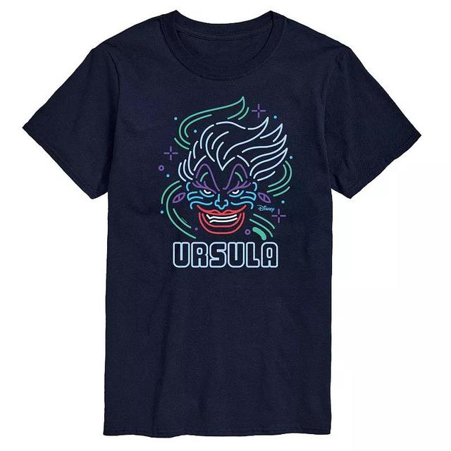 Disney Villains Ursula Neon Big & Tall Graphic Tee, Mens Product Image