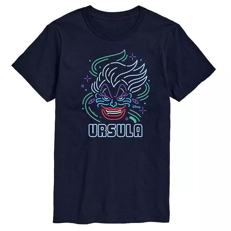 Disney Villains Ursula Neon Big & Tall Graphic Tee, Mens Product Image