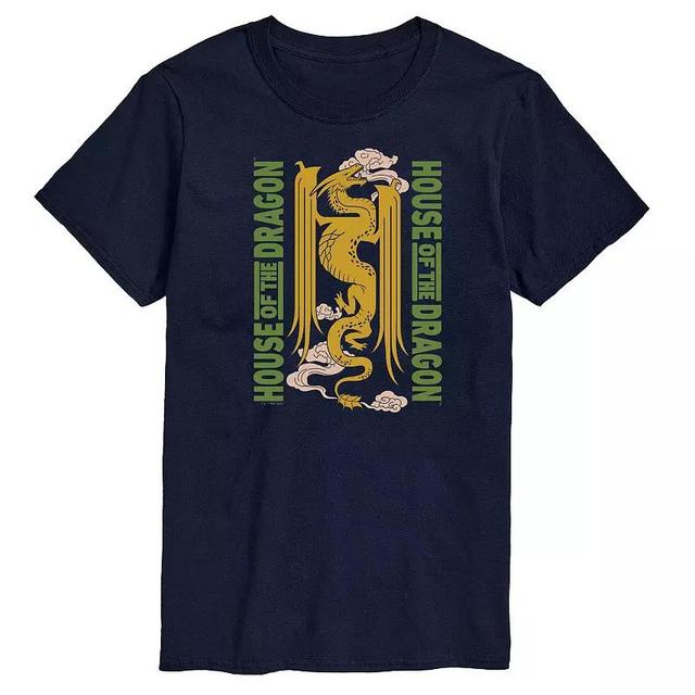 Mens House Of The Dragon Graphic Tee Blue Product Image