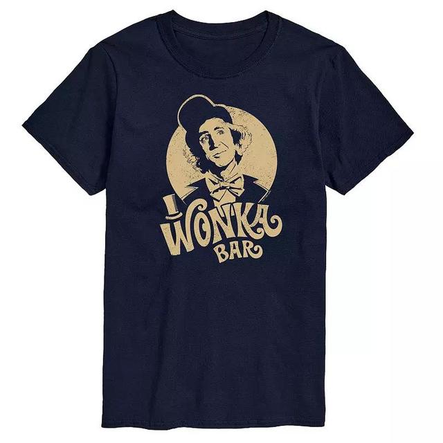 Mens Willy Wonka Wonka Bar Graphic Tee Blue Product Image