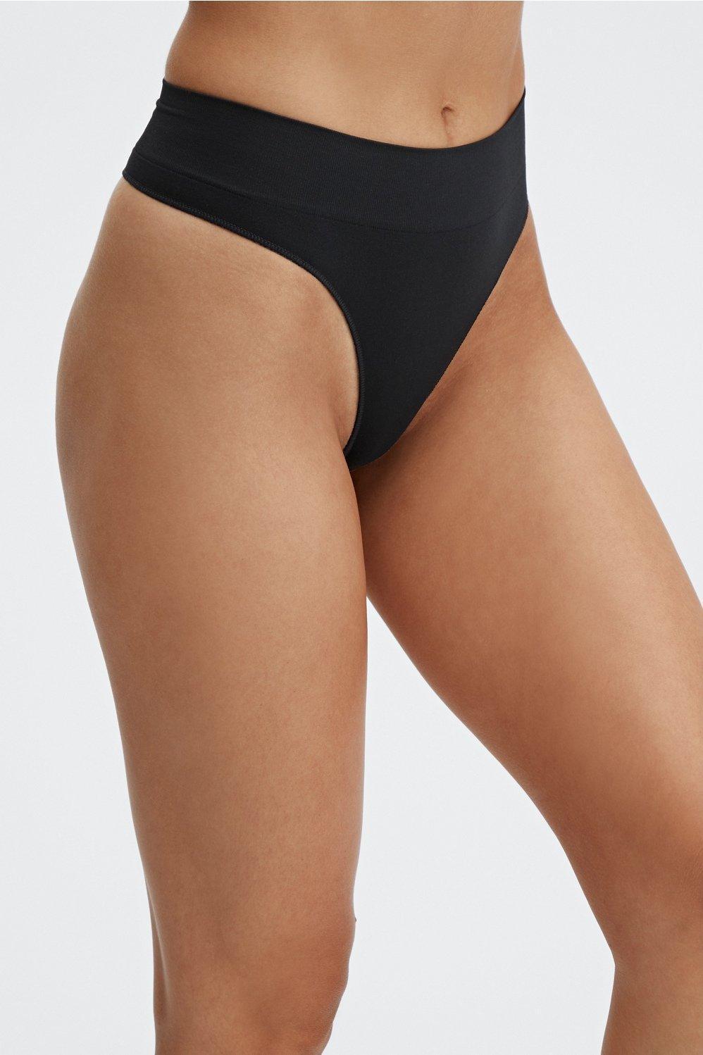 Fabletics The High-Waisted Thong Womens black Size XL Product Image