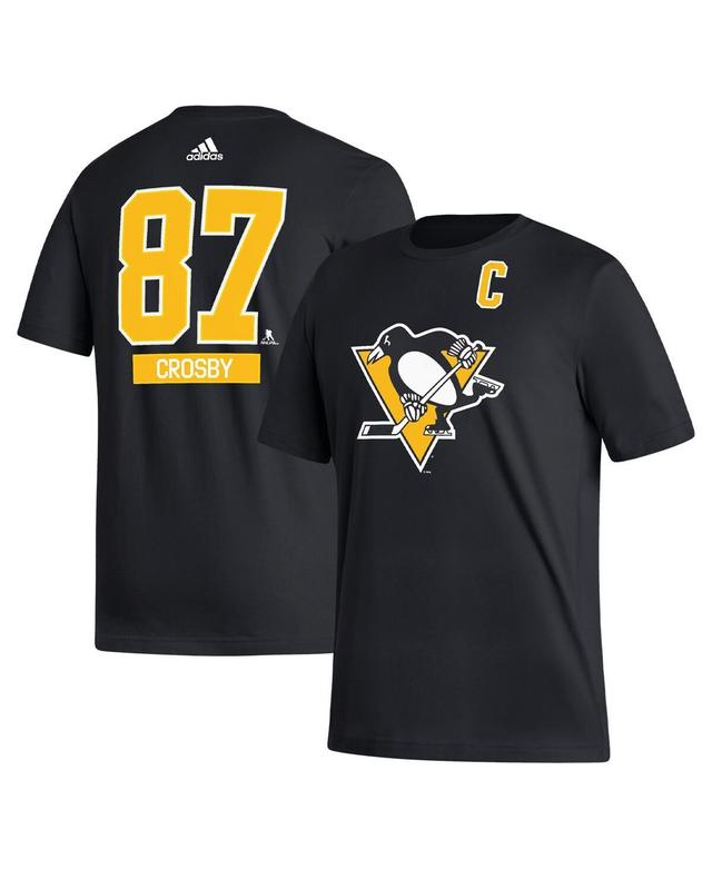 Mens adidas Sidney Crosby Pittsburgh Penguins Fresh Name & Number T-Shirt Product Image