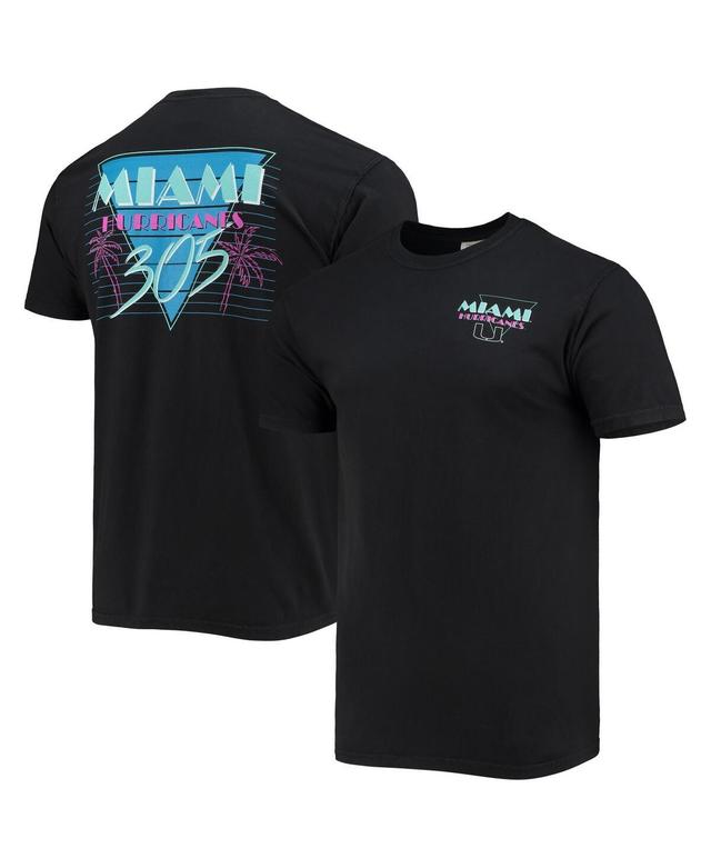 Mens Black Miami Hurricanes Miami Vice 305 Comfort Color T-shirt Product Image