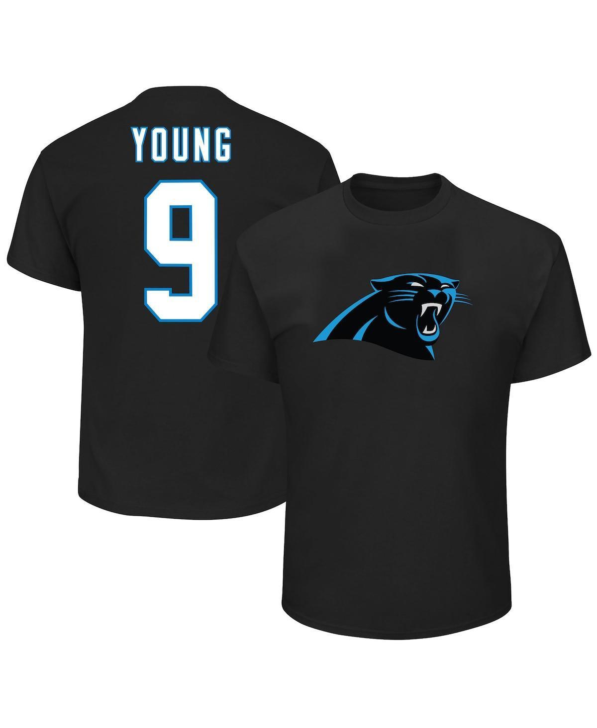 Men's Fanatics Branded Bryce Young Black Carolina Panthers Big & Tall Player Name & Number T-Shirt Product Image