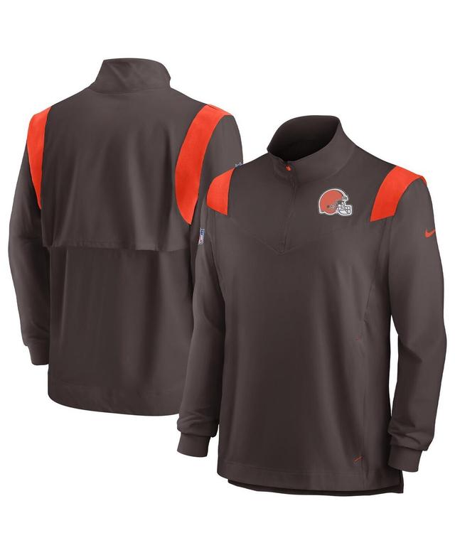 Mens Nike Navy Chicago Bears Sideline Coach Chevron Lockup Quarter-zip Long Sleeve Top Product Image