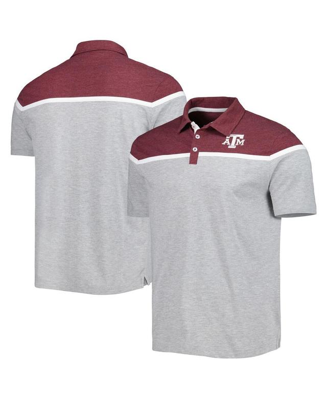 Mens Colosseum Heather Gray Texas A&M Aggies Chamberlain Polo Shirt Product Image