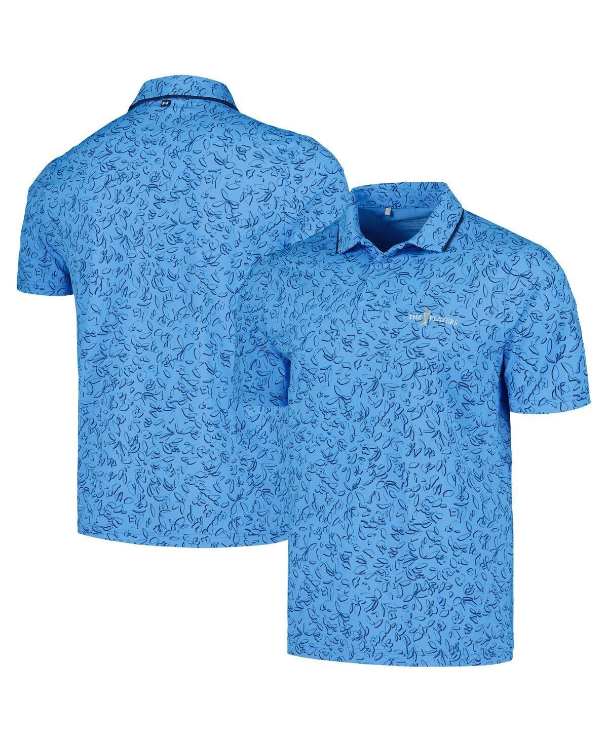 Under Armour Mens Royal The Players Iso-Chill Floral Polo Product Image