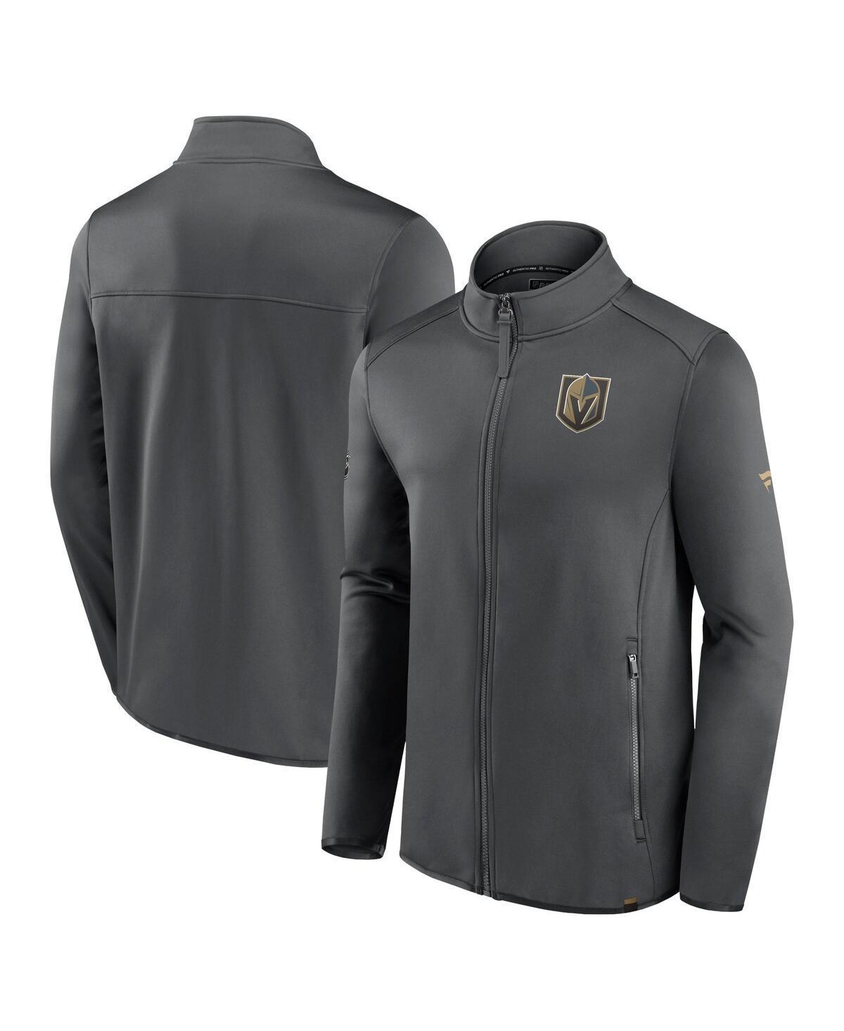 Mens Fanatics Branded Gray Vegas Golden Knights Authentic Pro Full-Zip Jacket Product Image