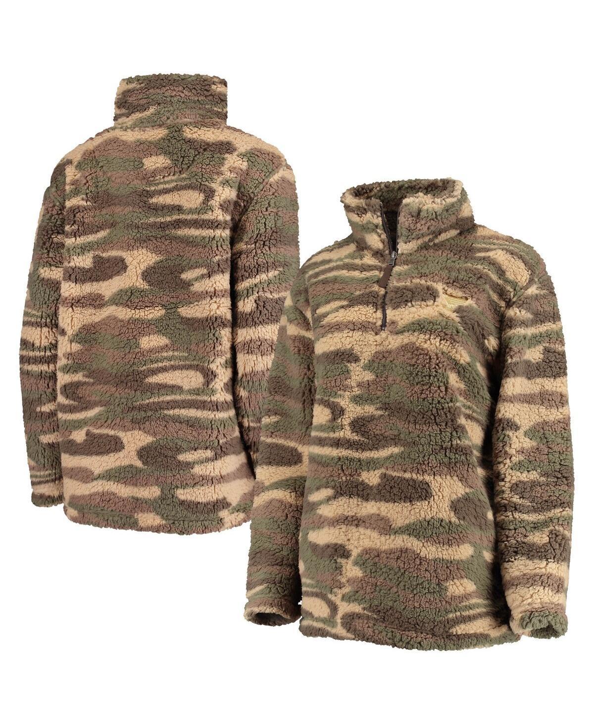 Womens G-III Sports by Carl Banks Camo St. Louis Blues Sherpa Quarter-Zip Jacket Product Image